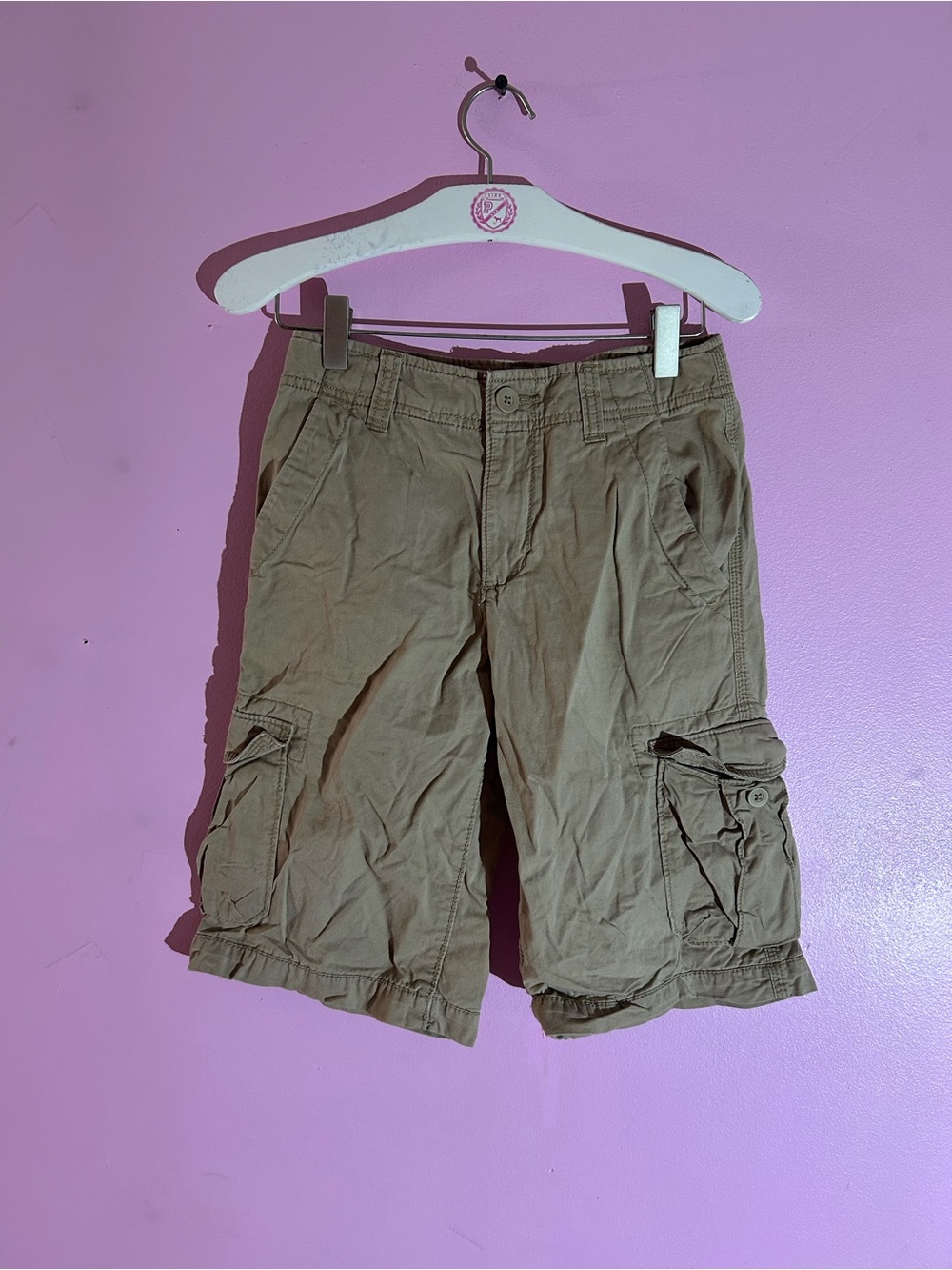 urban pipeline Olive/Tan Cargo Shorts with Utility Pockets